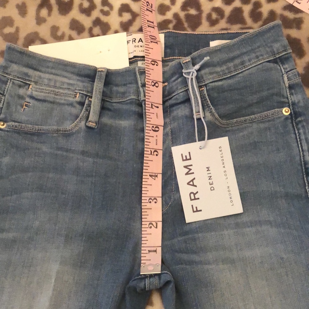 Frame Denim Le High Flare Denim Jeans in Free Bird Size 24 - Picture 12 of 16